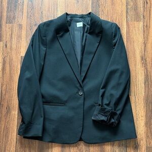 J. Crew Black Single-Button Tailored Blazer